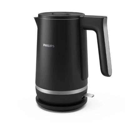 PHILIPS Double Walled Kettle 5000. sērijas tējkanna, 1.7L, melna
