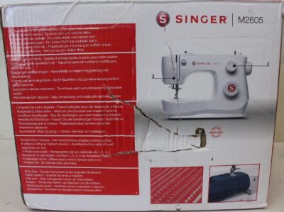 Singer Sewing Machine, M2605, Number of stitches 12, White