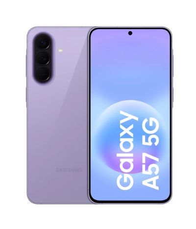 Galaxy, A57 A576, Lilac, 6.7 ", Super AMOLED Plus, 1080 x 2340 pixels, Internal RAM 8 GB, 128 GB, Dual SIM, 3G, 4G, 5G, Main camera resolution 50 MP, Secondary camera resolution 12 MP, 5000 mAh