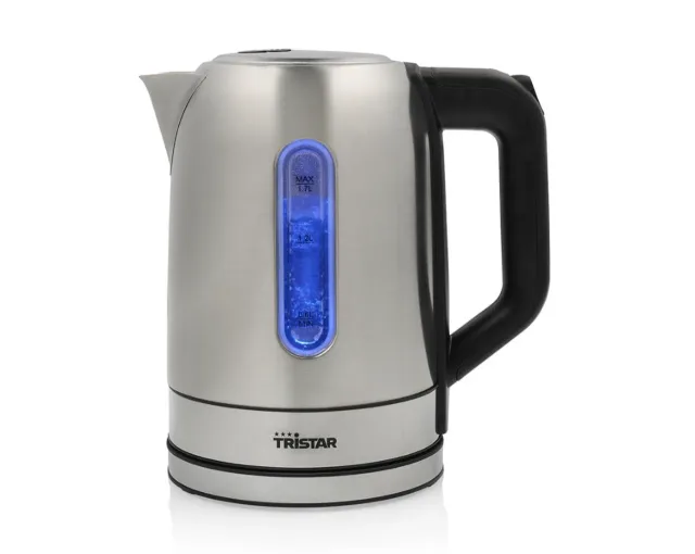 Tristar | Kettle | WK-1344 | Electric | 2200 W | 1.7 L | Stainless steel | 360° rotational base | Silver