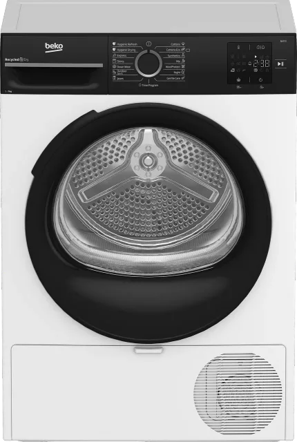 BEKO Dryer Machine | BM3T37249WBB | Energy efficiency class C | Front loading | 7 kg | Digital | Depth 54.5 cm | White