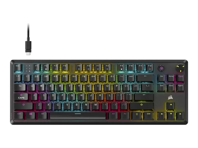 Corsair K70 CORE TKL | Tenkeyless Mechanical Gaming Keyboard | Wired | NA | MLX RED | Black