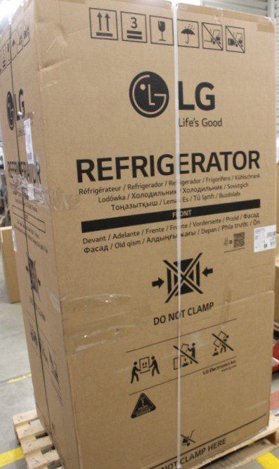 LG GSGV81PYLL Refrigerator, Free-standing, Side by Side, E, Height 1.79 m, Net fridge 416 L, Net freezer 190 L, Silver, SALE OUT. LG Refrigerator, GSGV81PYLL, Energy efficiency class E, Free standing, Side by side, Height 179 cm, Fridge net capacity 416 L, Freezer net capacity 219 L, Display, 36 dB, Silver, DAMAGED PACKAGING, DENTED FREEZER DOOR AND CORNER (BOTTOM, RIGHT SIDE)