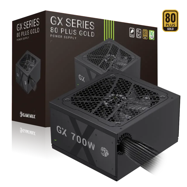 Gamemax PSU | GX 700G | 700 W | Gold | Non-Modular