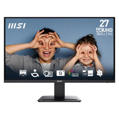 LCD Monitor, MSI, 27 ", 3840 x 2160 pixels, 4K Ultra HD, Native aspect ratio 16:9, Flat, PROMP273U