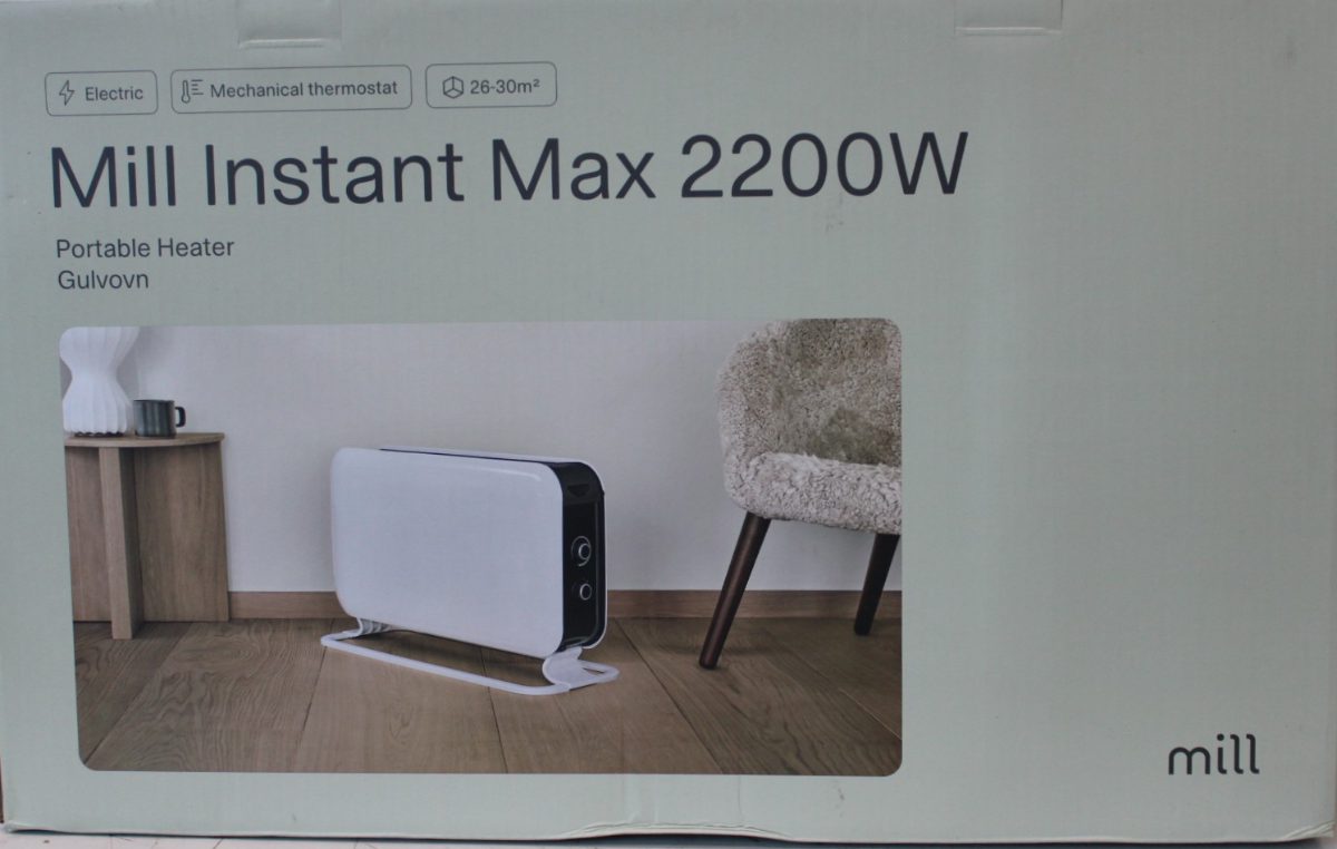 Mill CO2200MECMAX 2200W Convection Heater, Mechanical thermostat, Wire heating element, White, Mill Heater, CO2200MECMAX, Convection Heater, 2200 W, Number of power levels 3, Suitable for rooms up to max 30 m², White
