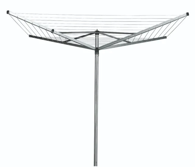 BRABANTIA rotējošs veļas žāvētājs Topspinner, 40m, 4 atzar., Metallic Grey