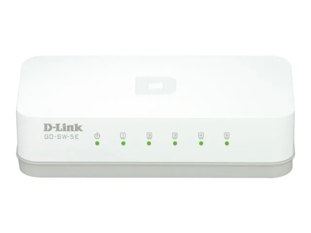 D-Link | 5-Port Fast Ethernet Easy Desktop Switch | GO-SW-5E/E