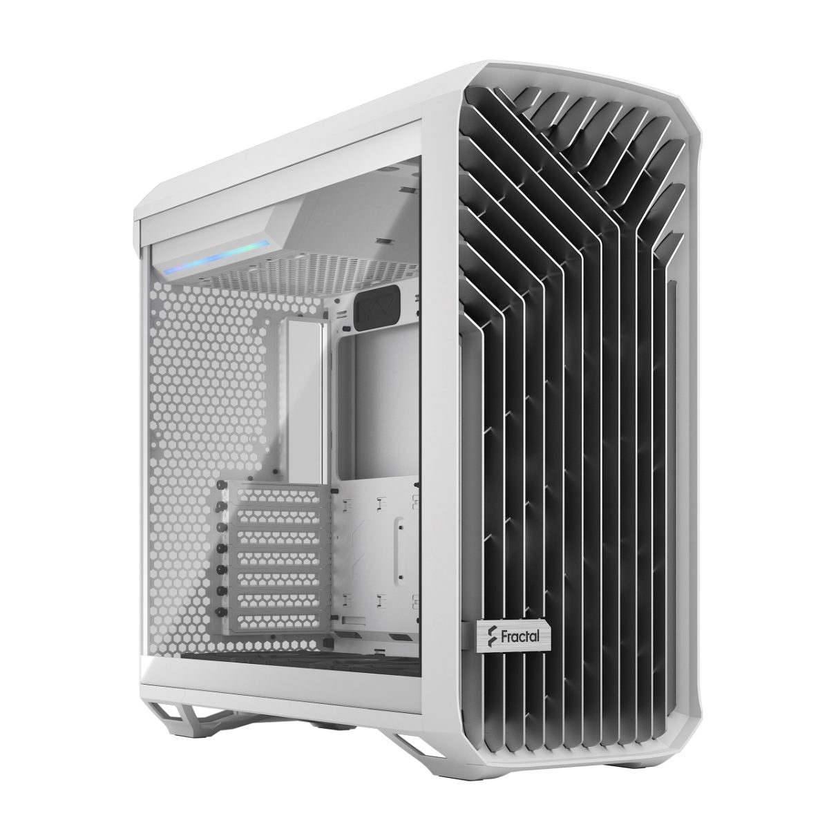 Torrent White TG Clear Tint, White, ATX