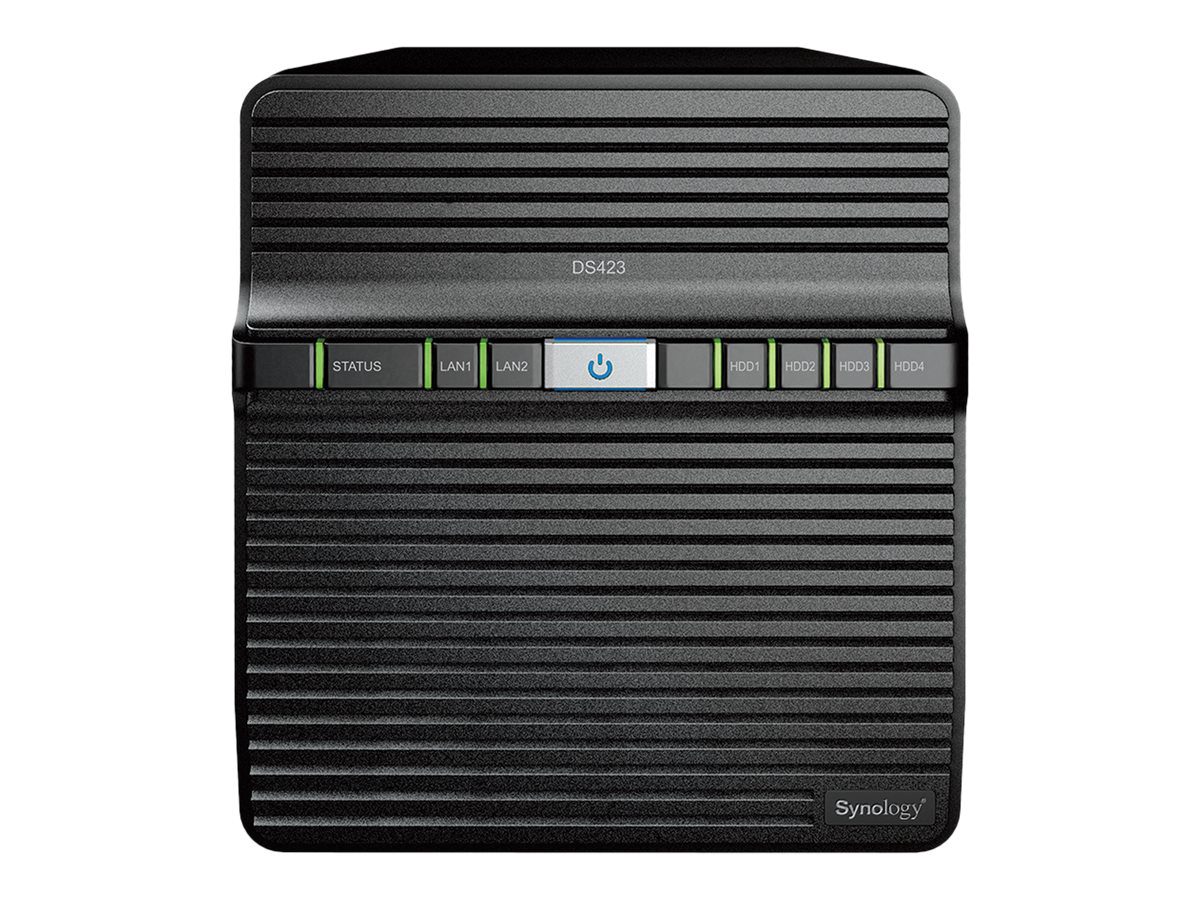 Tower NAS, DS423, up to 4 HDD/SSD, Realtek, RTD1619B, Processor frequency 1.7 GHz, 2 GB, DDR4
