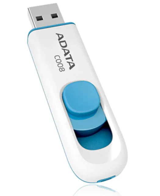 ADATA | C008 | 32 GB | USB 2.0 | White/Blue
