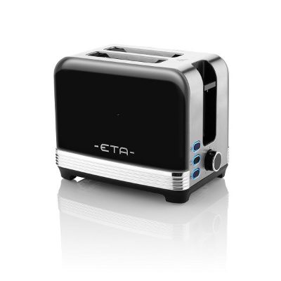 Storio Toaster, ETA916690020, Power 930 W, Housing material Stainless steel, Black