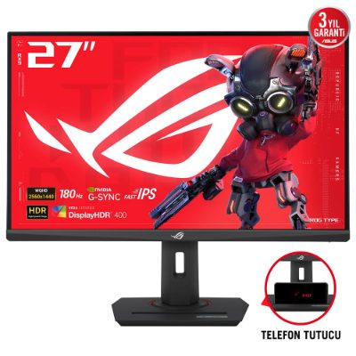 LCD Monitor, ASUS, 27", Gaming, Panel IPS, 2560x1440, 16:9, 180Hz, Matte, 1 ms, Swivel, Pivot, Height adjustable, Tilt, 90LM09Q0-B01170