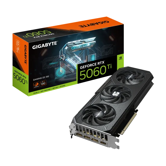 Gigabyte GeForce RTX 5060 Ti GAMING OC 8G | NVIDIA | 8 GB | GeForce RTX 5060 Ti | GDDR7 | HDMI ports quantity 1 | PCI-E 5.0