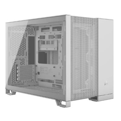 Corsair Dual Chamber PC Case, 2500D AIRFLOW, White, Mid Tower, Micro-ATX