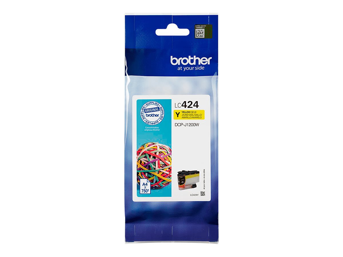 Brother LC-424Y, Ink Cartridge, Yellow