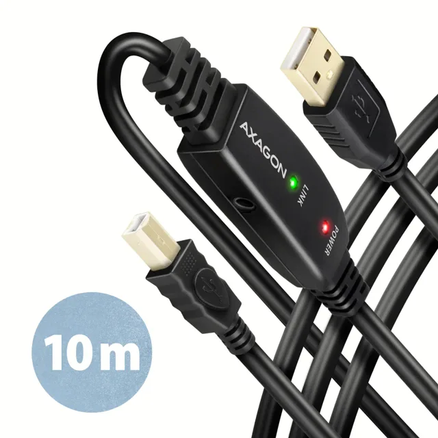AXAGON | USB repeater cable, 10 m | ADR-210B | USB Type A - USB Type B
