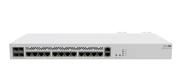 Mikrotik Cloud Core Router CCR2116-12G-4S+, 16-CORE 2 GHZ ARM CPU, 16 GB DDR4 RAM, 4x10G SFP+ ports, 13xGigabit LAN ports, 1x RJ45 Serial port, 1x M.2 slots, 16 core CPU, 16 GB RAM, Dual redundant power supply, RouterOS L6 | MikroTik | Cloud Core Router | CCR2116-12G-4S+ | Ethernet LAN (RJ-45) ports 13 | 12 month(s)