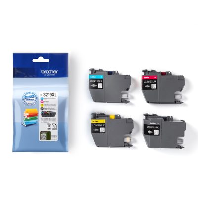 Brother LC3219XLVAL, Ink Cartridges, Black, Cyan, Magenta,Yellow