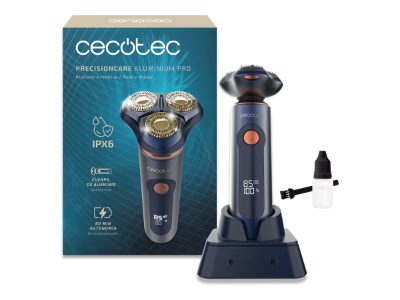 Cecotec Shaver, PrecisionCare Aluminium Pro, Operating time (max) 80 min, Wet & Dry, Blue