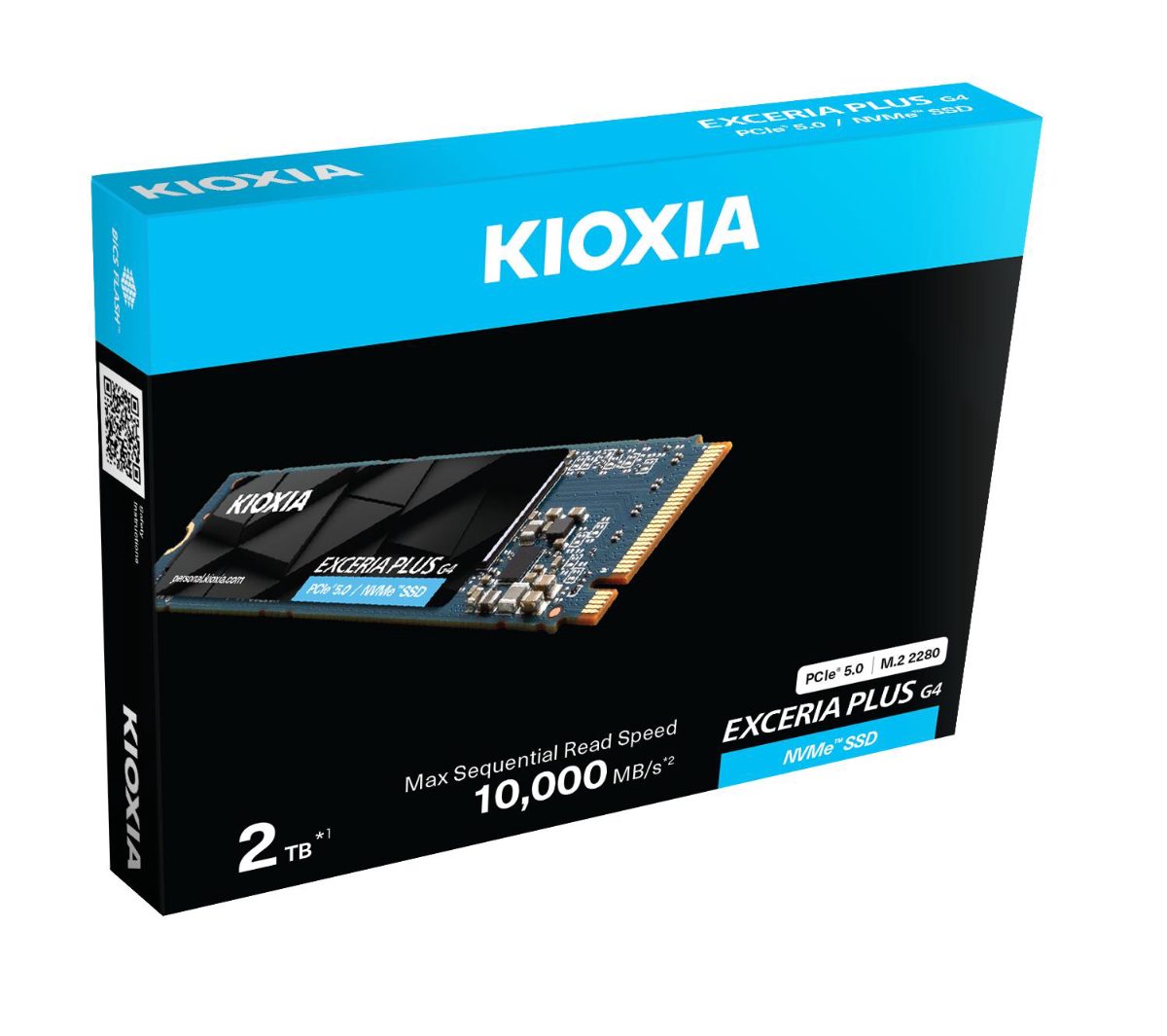 SSD, KIOXIA, NVMe Yes, PCI Express 5.0, M.2, 1000 GB, Kioxia 1TB LVD10Z001TG8, LVD10Z001TG8