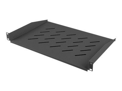 Lanberg 19" fixed shelf 1U/483x315mm, max load capacity up to 25kg, AK-1008-B, Black