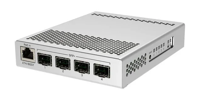Switch|MIKROTIK|PoE ports 1|CRS305-1G-4S+IN