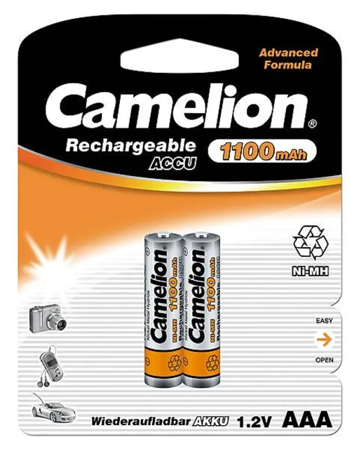 Camelion | AAA/HR03 | 1100 mAh | Rechargeable Batteries Ni-MH | 2 pc(s)