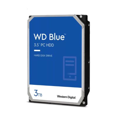HDD, WESTERN DIGITAL, Blue, 3TB, SATA 3.0, 256 MB, 5400 rpm, 3,5", WD30EZAZ