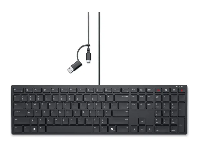 Dell | Collaboration Keyboard | KB525C | Keyboard | Wired | Ukrainian (QWERTY) | Black