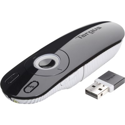 Laser Presentation Remote, Black, Grey, Plastic, Weight 57 g
