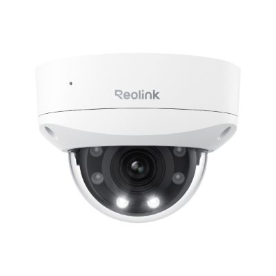 4K PoE IK10 Camera with 5X Optical Zoom, P437, Dome, 8 MP, 2.7-13.5mm, IP67, H.265, Micro SD, Max. 256 GB
