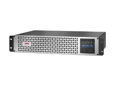 APC Smart-UPS, Line Interactive, 750VA, Lithium-ion, Rackmount 2U, 230V, 6x IEC C13 outlets, SmartConnect Port+SmartSlot, Short Depth, AVR,, Schneider Electric