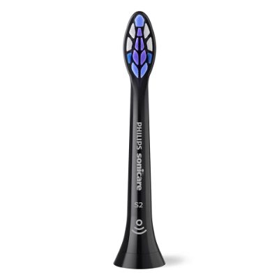 Sonicare S2 Sensitive zobu birstes uzgalis, 4 gab, melns