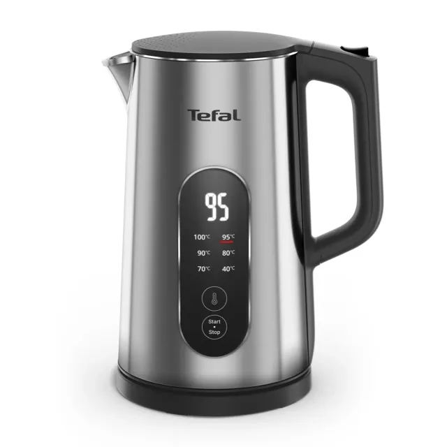TEFAL Selection KI871DE0 | Kettle | Electric | 1500 W | 1.7 L | Plastic | 360° rotational base | Stainless steel