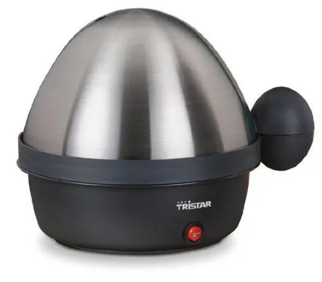 Tristar | Egg Boiler | EK-3076 | Black, Stainless Steel Lid | Eggs capacity 7