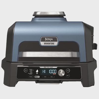 Ninja Woodfire Pro XL elektriskais āra grils, zils/melns