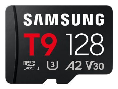 Samsung T9, MicroSD Card, 128 GB, microSDXC, Flash memory class U3, V30, A2