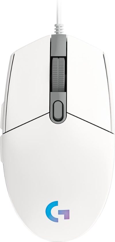MOUSE USB OPTICAL G102 LIGHTSY/WHITE 910-005824 LOGITECH