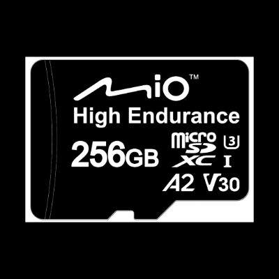 Mio High-Endurance, 256 GB, MicroSD, Flash memory class UHS-I