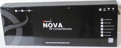 Arozzi Nova 49" VA, 165Hz - White, Arozzi, Nova, 49 ", VA, 32:9, 165 Hz, 4 ms, 5120 x 1440 pixels, 350 cd/m², HDMI ports quantity 2, White, Warranty 24 month(s), DAMAGED PACKAGING, USED, SCRATCHED BODY AND AC-ADAPTER