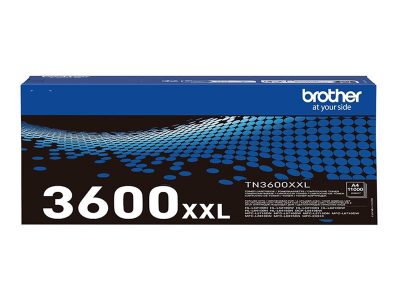 Brother TN-3600XXL Genuine Super High Yield Toner Cartridge, Black, Brother Toner cartridge, Black