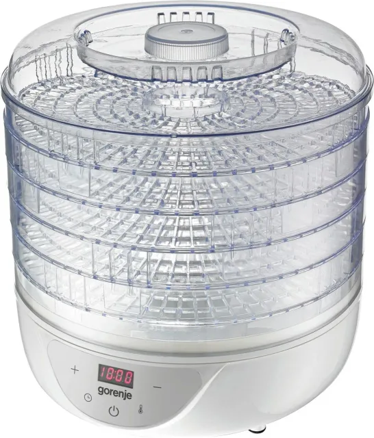 Gorenje | Food Dryer | FDK24DW | Power 380 W | Number of trays 5 | Temperature control | Integrated timer | White