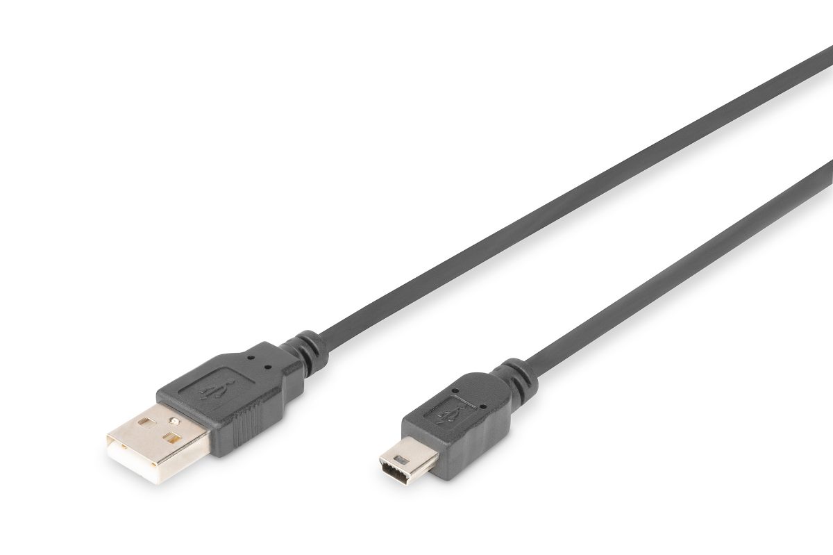 Connection Cable, 1.8 m, AK-300108-018-S, USB Type A to USB Mini B