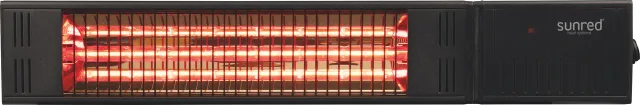 SUNRED | Heater | RDS-15W-B, Fortuna Wall | Infrared | 1500 W | Black | IP55