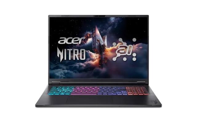 Acer | Nitro 18 AI AN18-61-R40J | Obsidian Black | 18 " | IPS | WQXGA | 2560 x 1600 pixels | AMD Ryzen AI 7 | 350 | 16 GB | DDR5 | Solid-state drive capacity 1000 GB | NVIDIA GeForce RTX 5070 | GDDR7 | 8 GB | Windows 11 Home | 802.11ax | Bluetooth version 5.3 | Keyboard language US international | Keyboard backlit | Warranty 24 month(s)