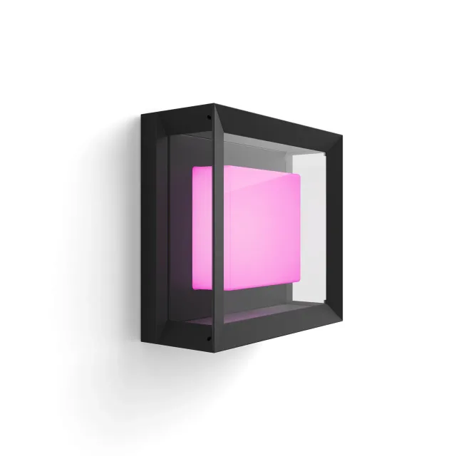 Philips Hue WCA Econic Outdoor Square Wall Lantern | 15 W | 2000-6500 Hue White Colour Ambiance