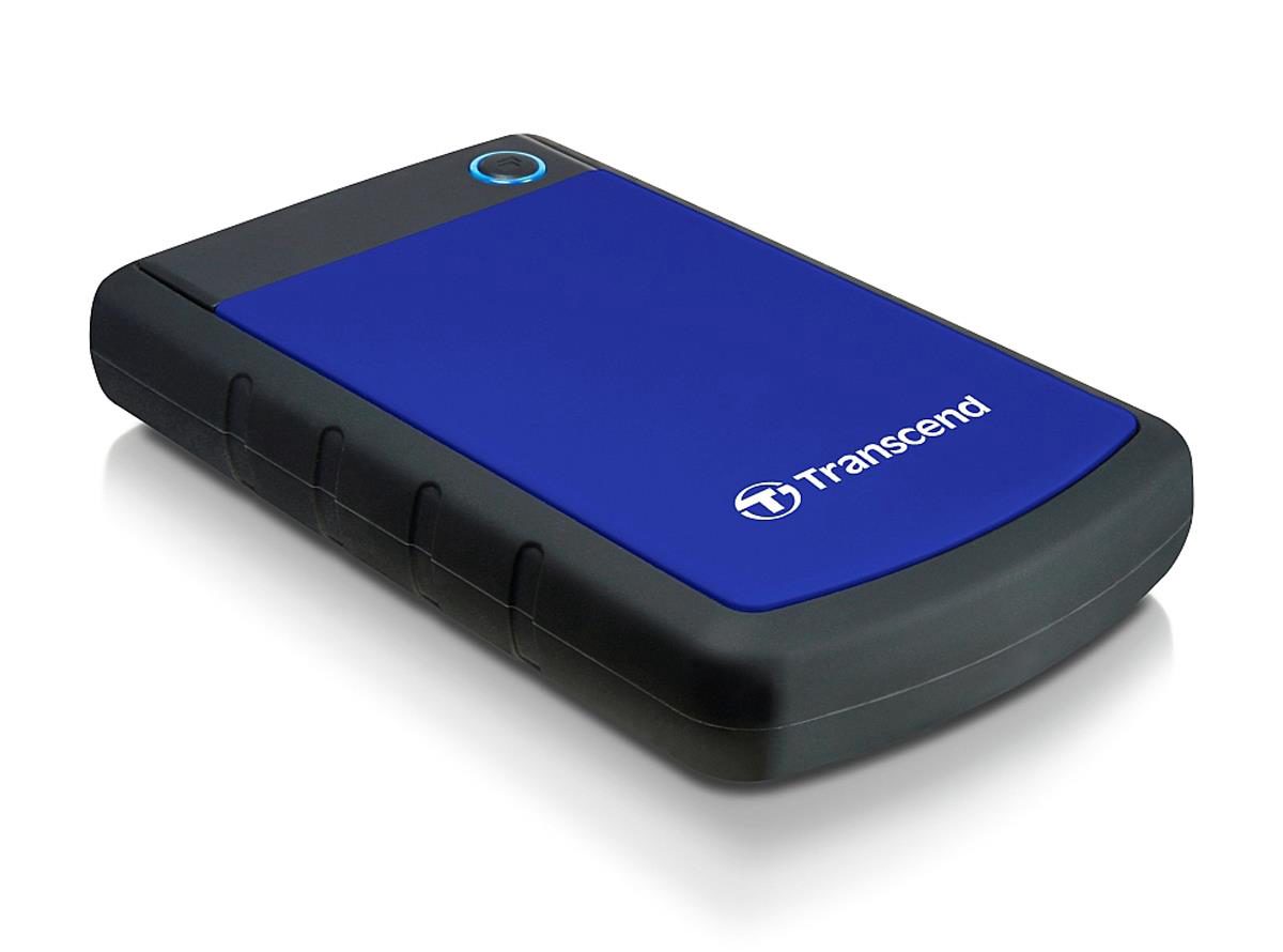 External HDD, TRANSCEND, StoreJet, 2TB, USB 3.0, Colour Blue, TS2TSJ25H3B