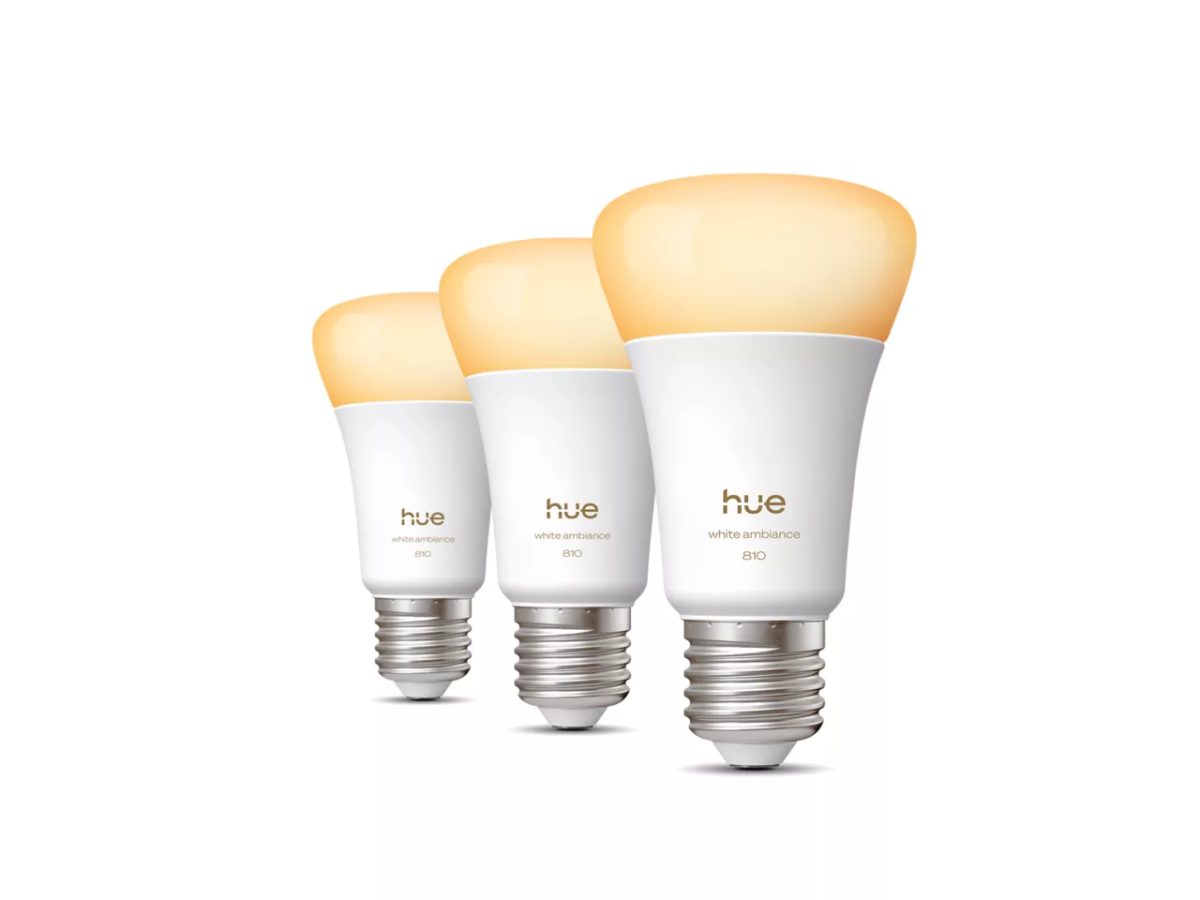 Philips Hue WA 810 A60 3P EU, E27, 6 W, Warm to cool white light, Bluetooth, Zigbee