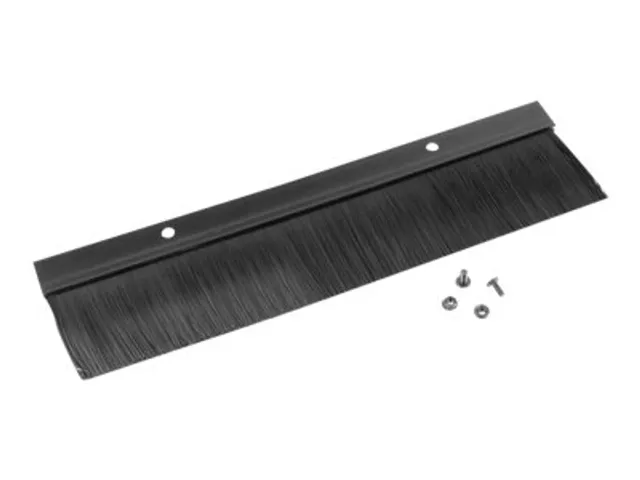 Lanberg 19" cable entry brush panel | AK-1102-B | Black